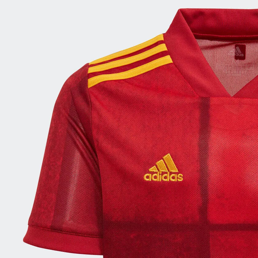 adidas 2020-21 Spain Home YOUTH Jersey - Red-Yellow