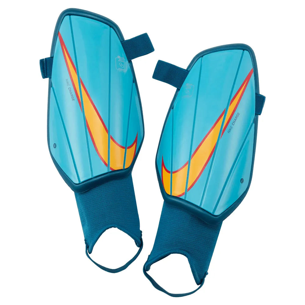 Nike Charge Shin Guard - Chlorine Blue-Laser Orange (Set)