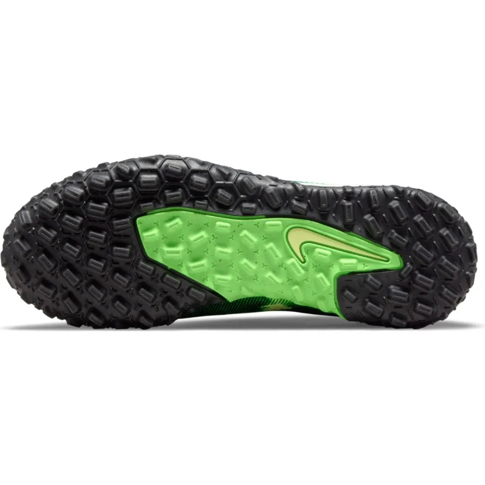 Nike JR Phantom GT2 Academy DF SW TF  - Black-Green Strike (Bottom)