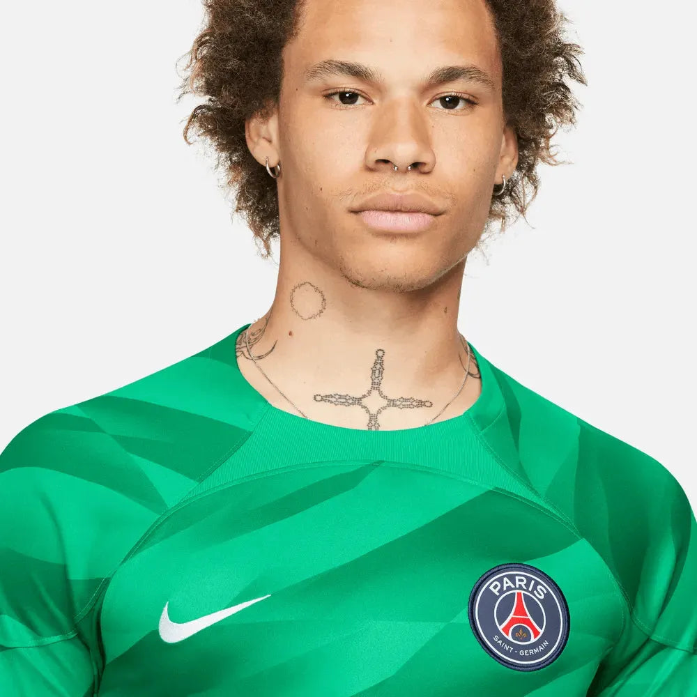 Nike 2023-24 PSG Men's Stadium Long-Sleeve Goalkeeper Jersey (Detail 1)