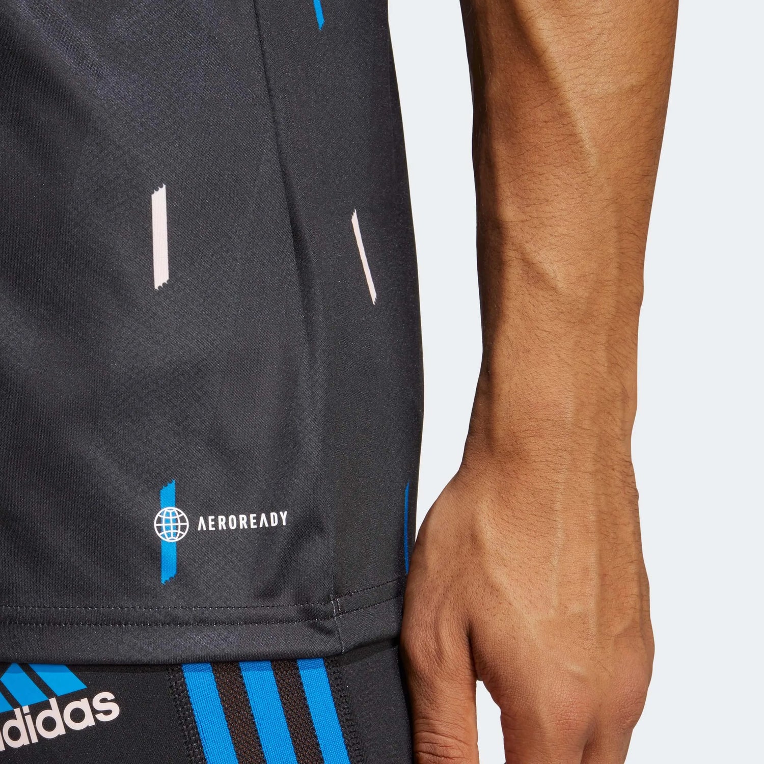 adidas 2022-23 Manchester United Pre-Match Jersey - Black-Pink-Blue (Detail 2)