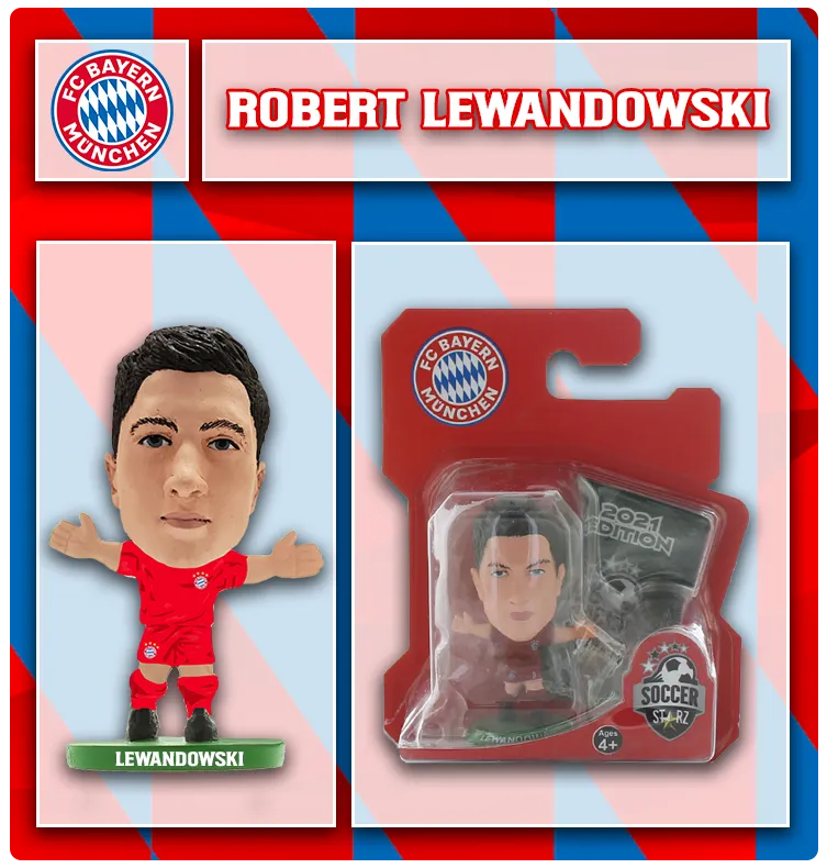 Soccer Starz Bayern Munich Lewandowski Figurine (Package)