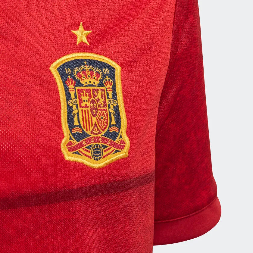 adidas 2020-21 Spain Home YOUTH Jersey - Red-Yellow