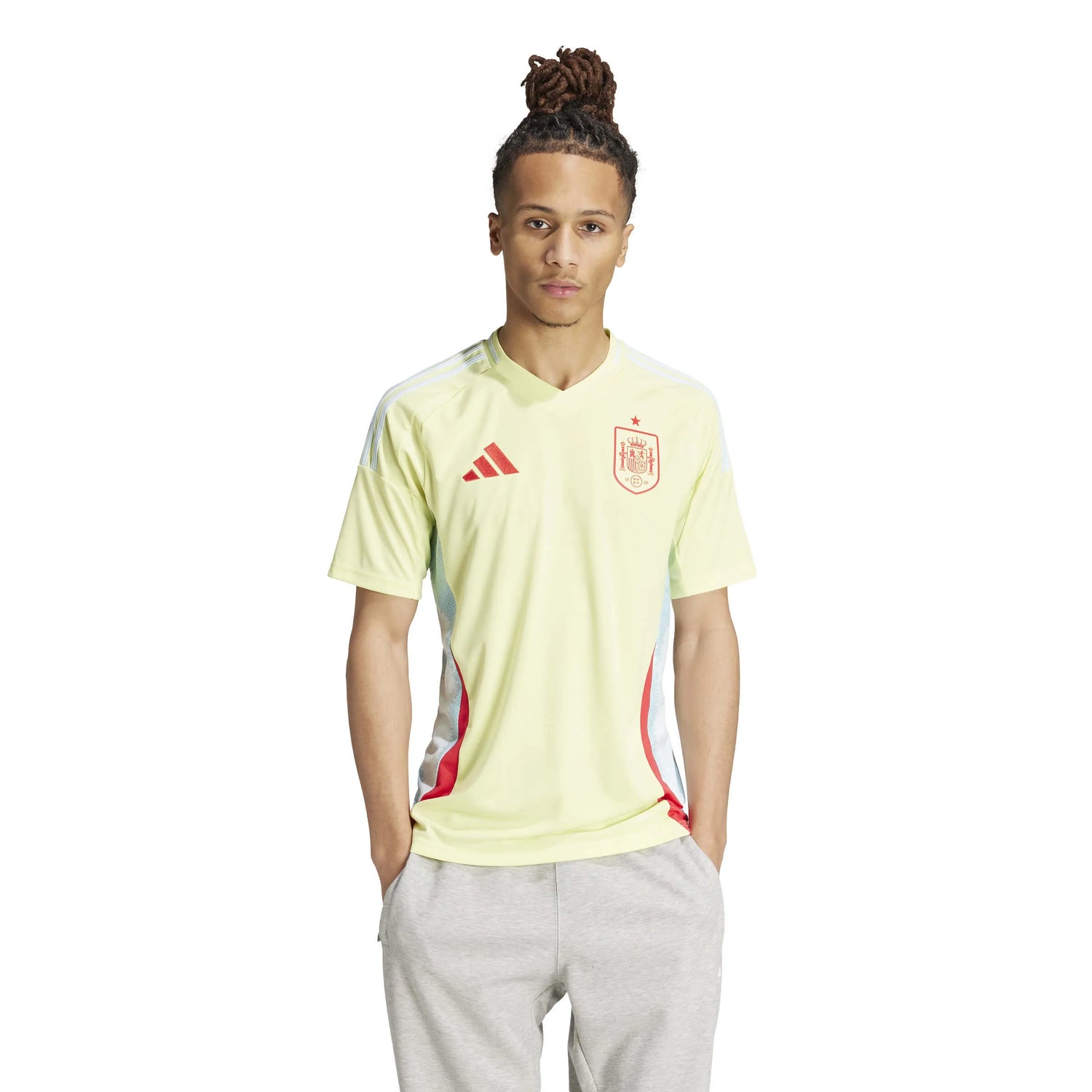 adidas 2024-25 Spain Men's Stadium Away Jersey (Model - Front)