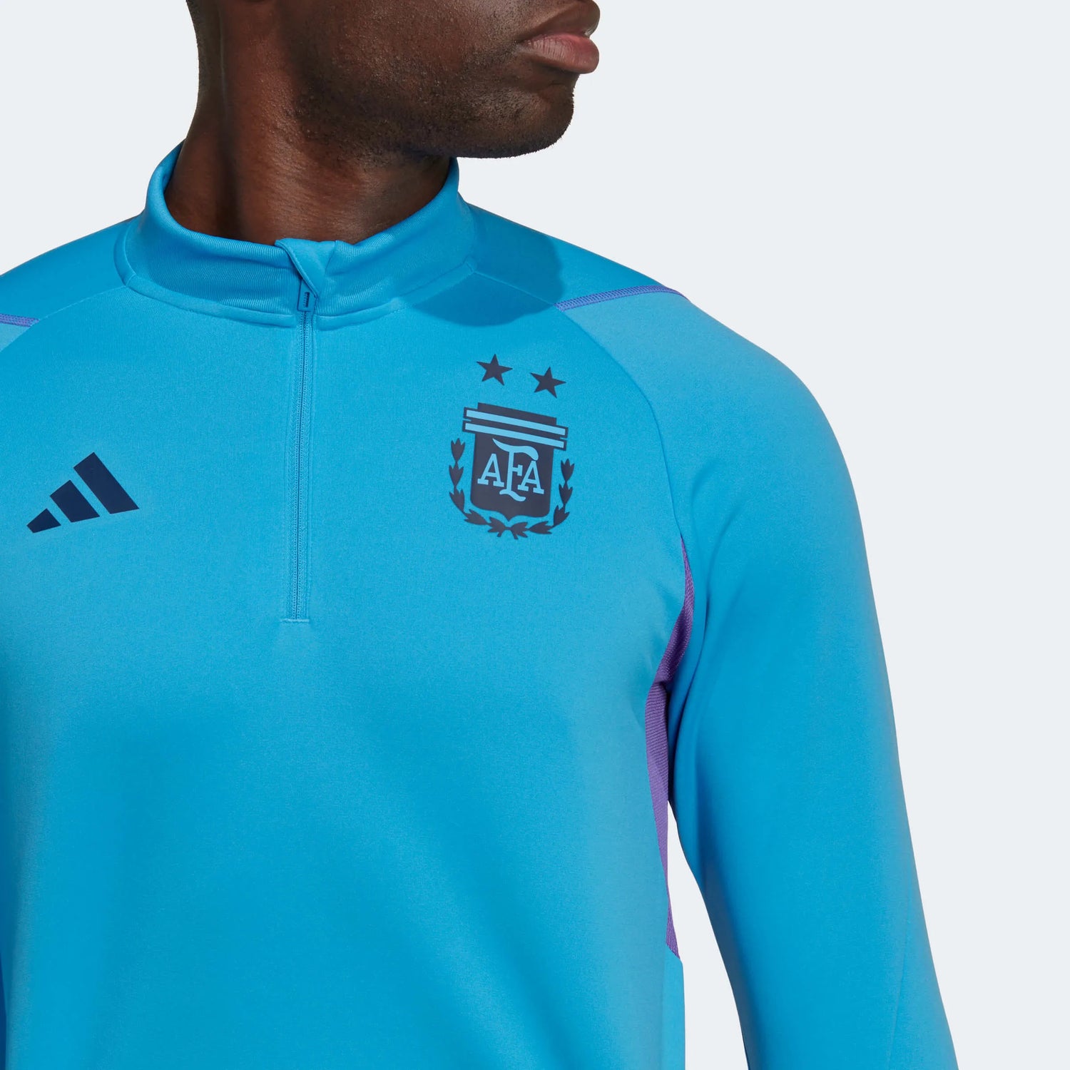 adidas 2022-23 Argentina Training Top - Pulse Blue (Detail 1)