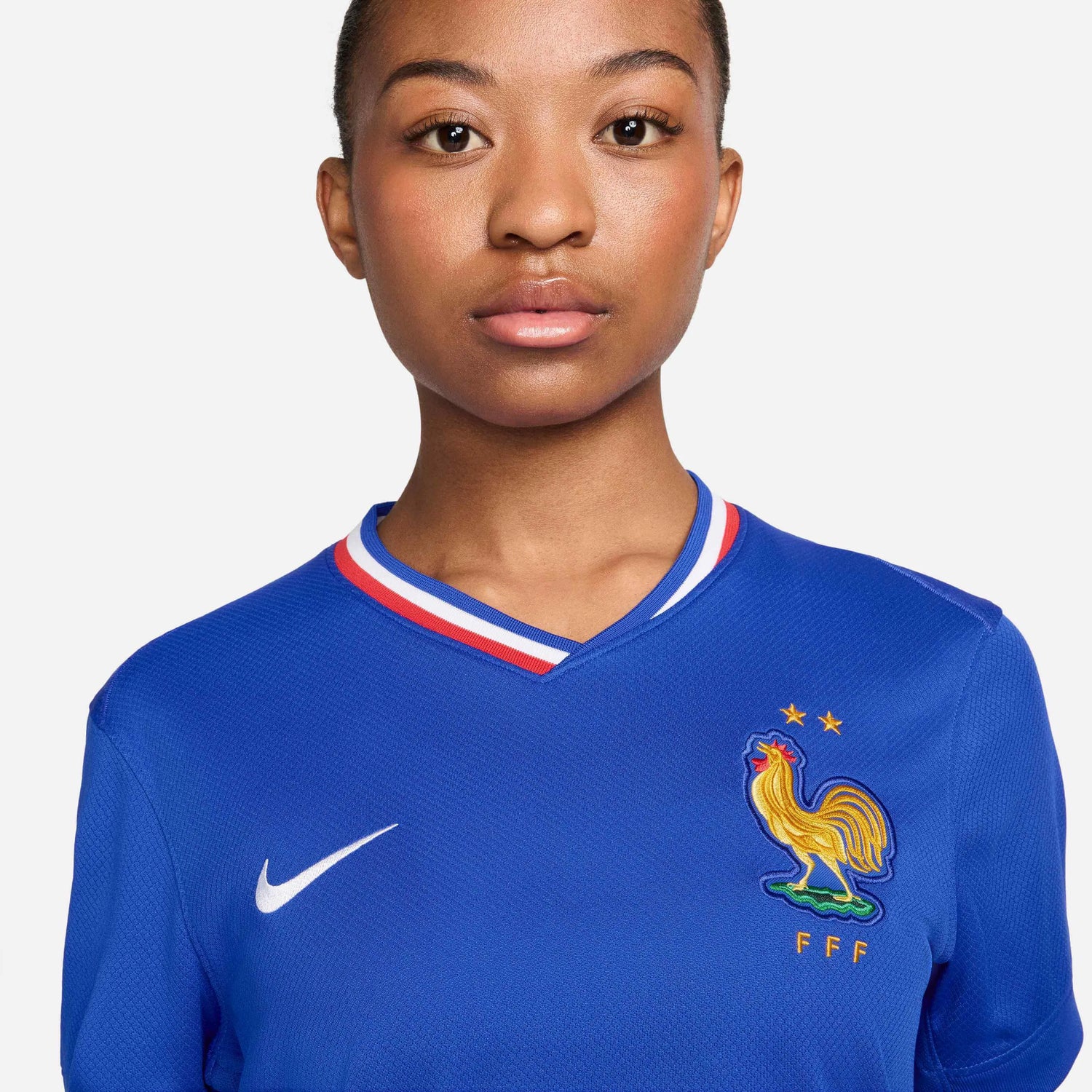 Nike 2024-25 France Women's Stadium Home Jersey (Detail 1)