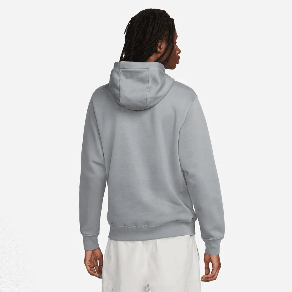 Nike 2023 Liverpool FC Fleece PO Hoodie - Grey (Model - Back)