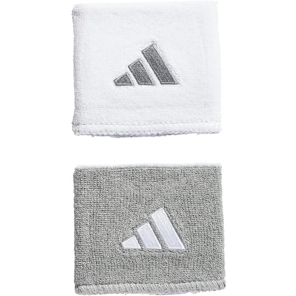 adidas Interval Reversible Wristband 2.0 Light Grey-White (Pair)