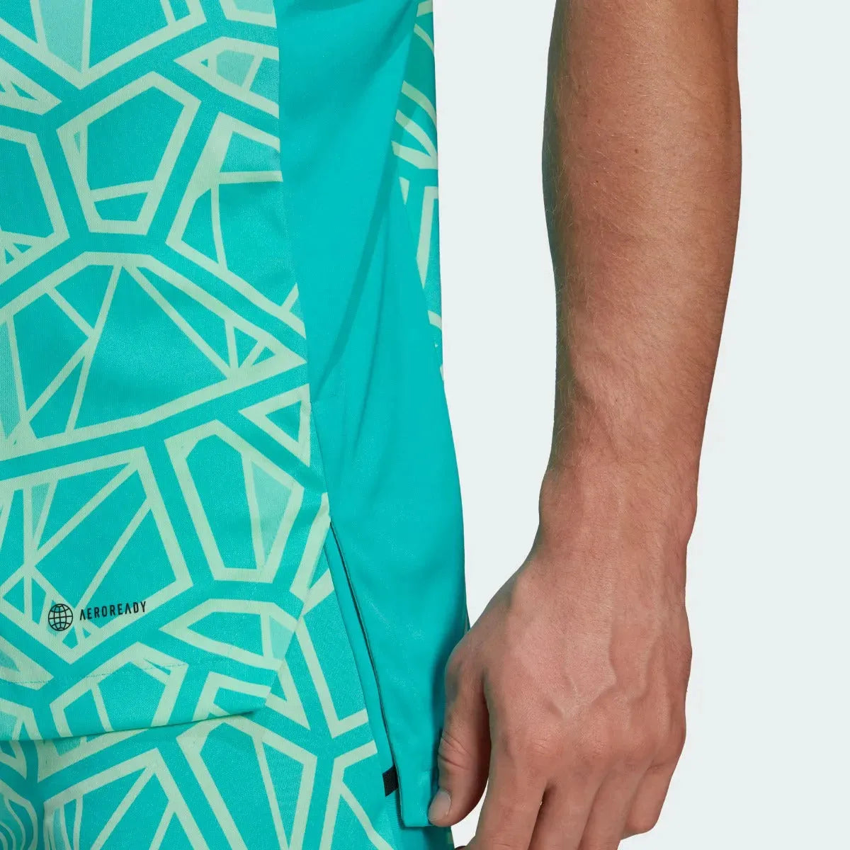 adidas Condivo 22 Goalkeeper Short Sleeve Jersey - Mint Rush (Detail 2)