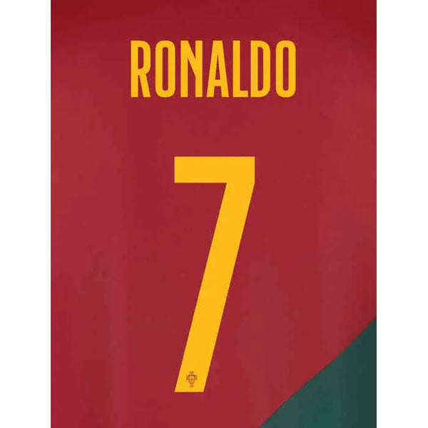 Store RONALDO # 7 PORTUGAL TEAM HOME JERSEY . QATAR 2022. PLAYER VERSION . ALL PATCHES