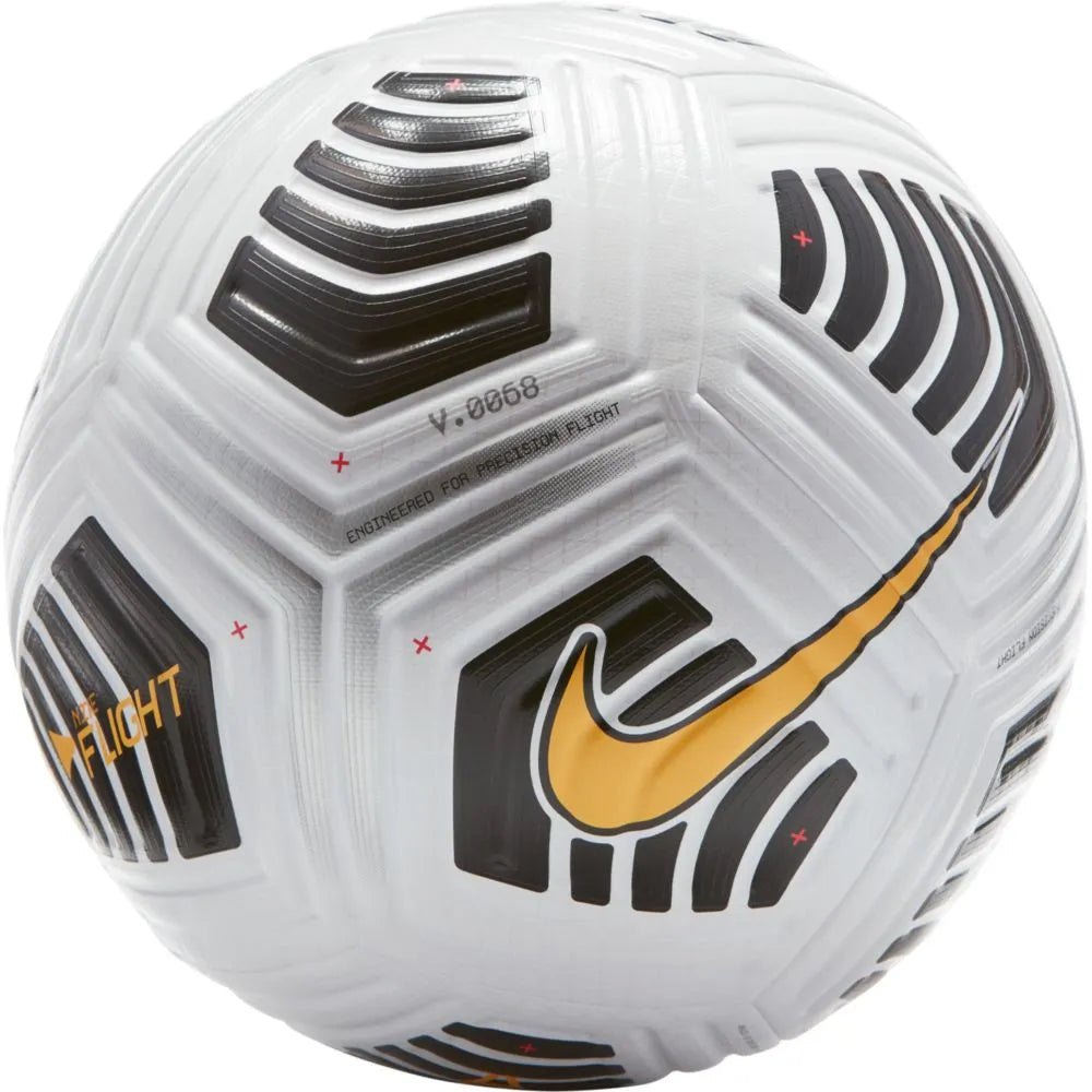 Nike Flight Soccer Ball - White-Black-Laser Orange