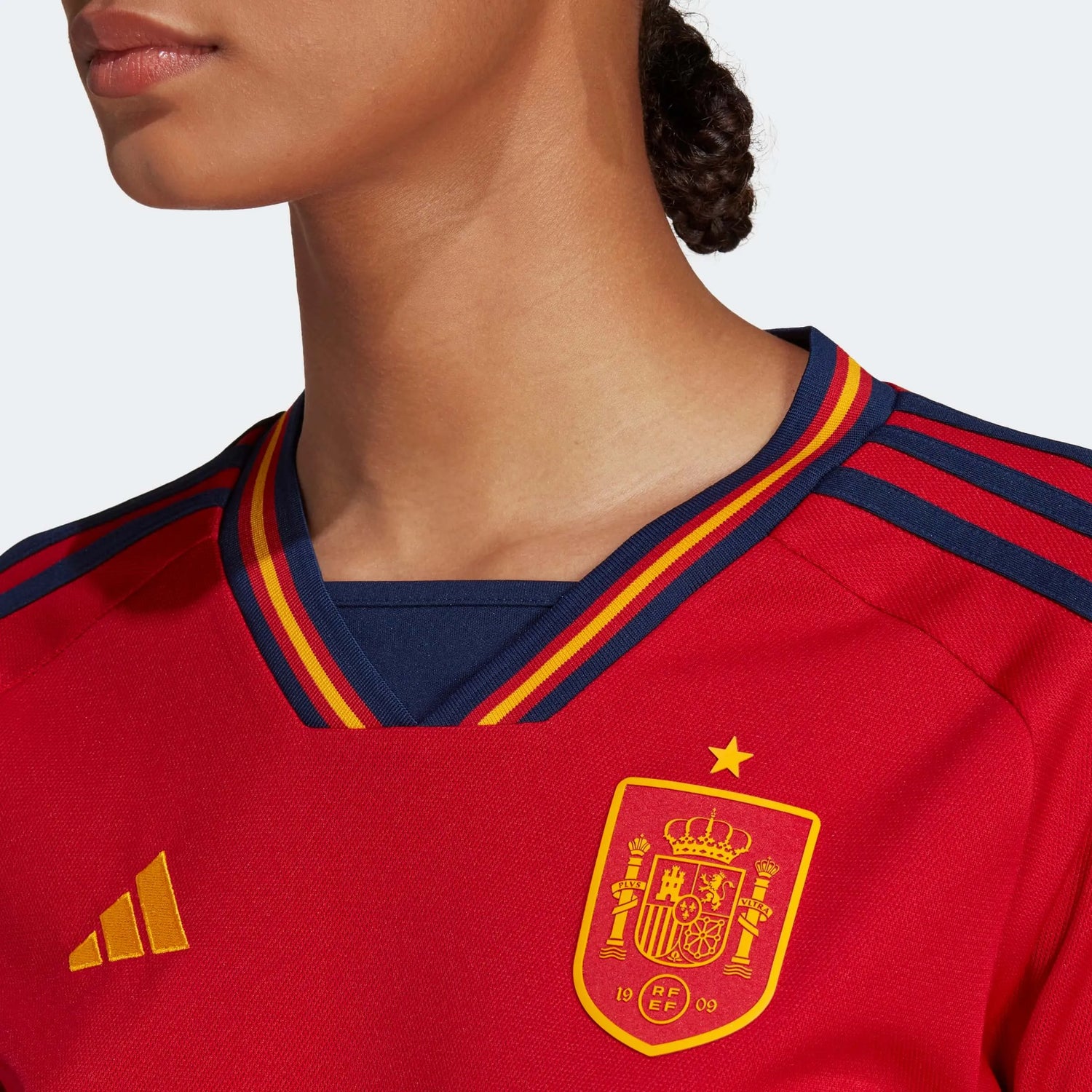 adidas 2022-23 Spain Women's Home Jersey (Detail 1)