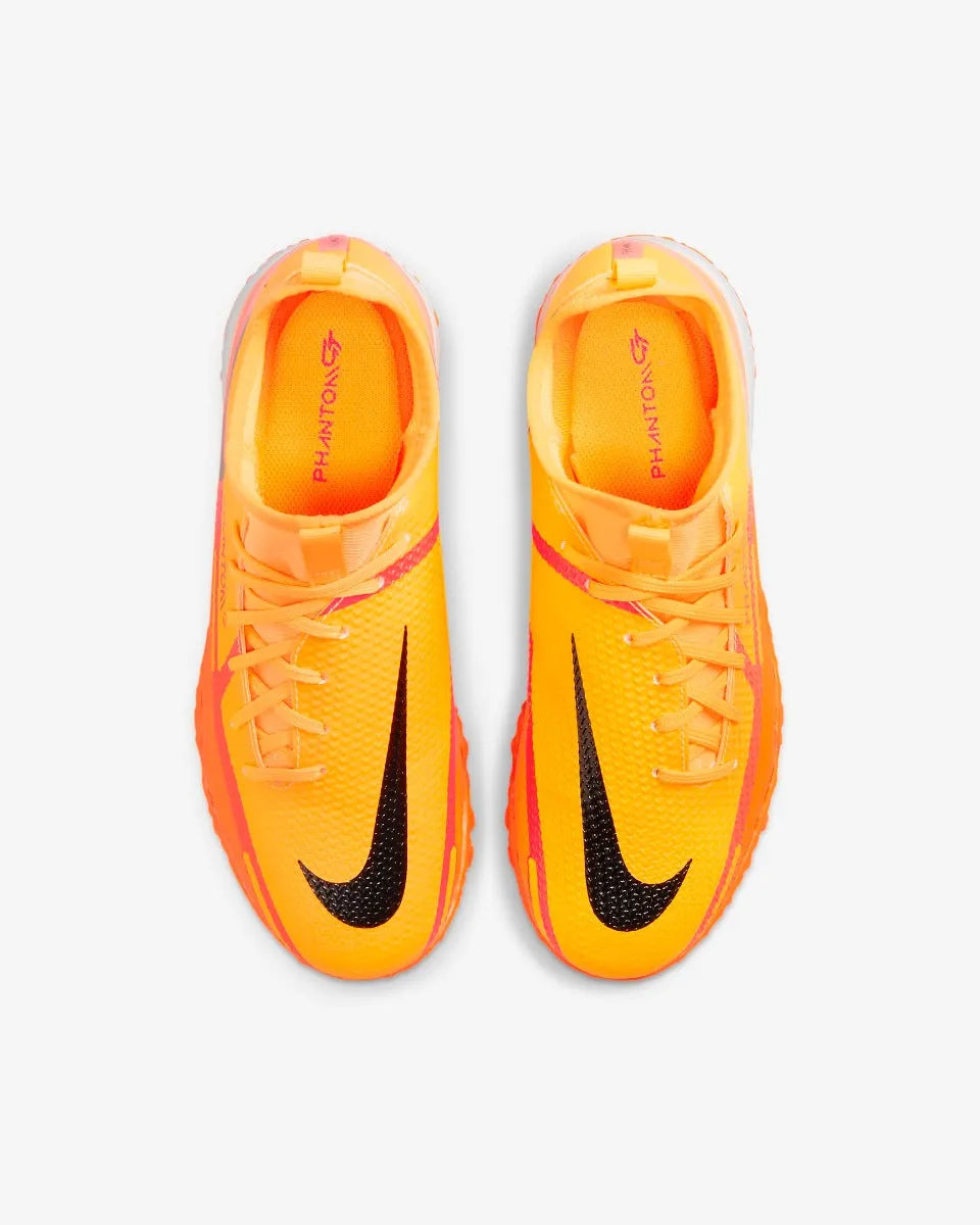 Nike JR Phantom GT2 Academy DF TF - Laser Orange-Black (Pair - Top)