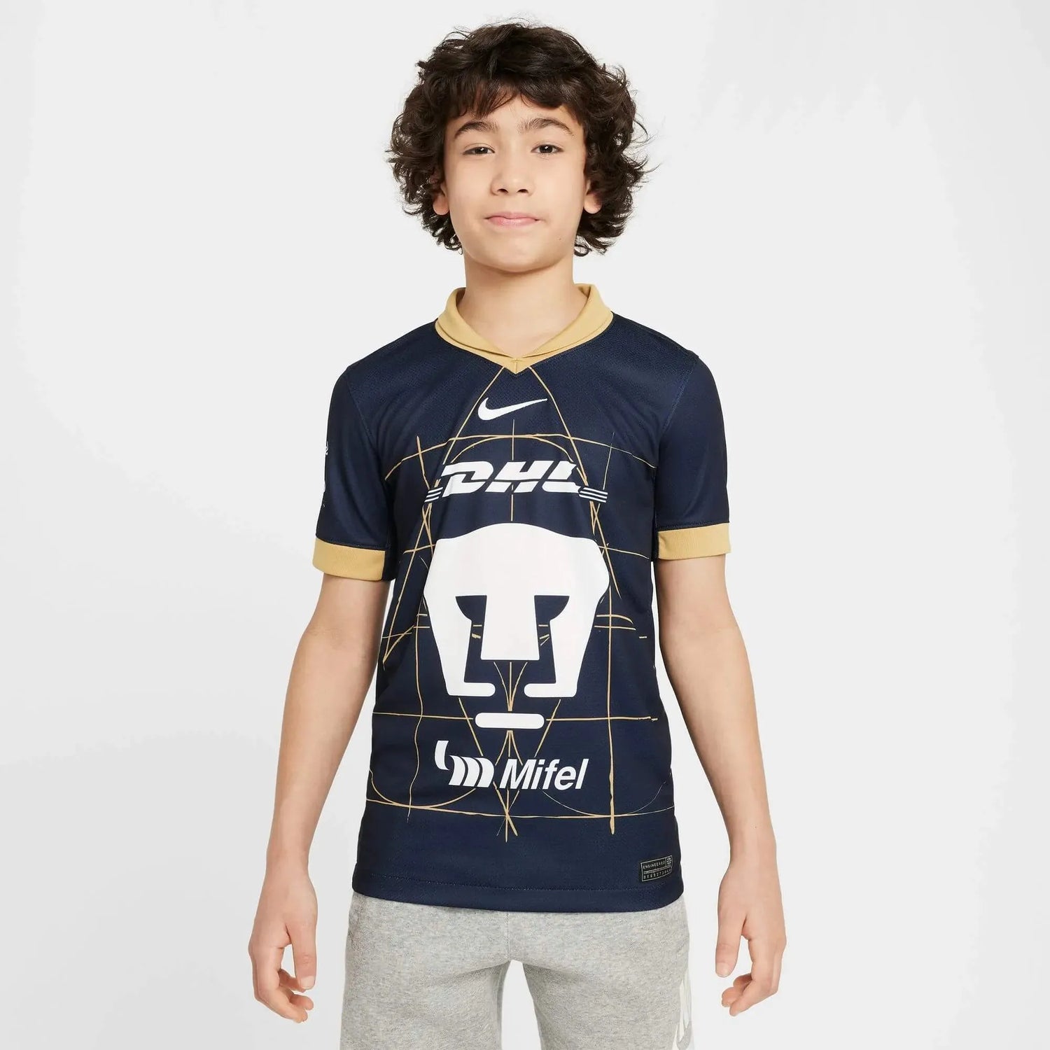 Nike 2024-25 Pumas Youth Stadium Away Jersey (Model - Front)