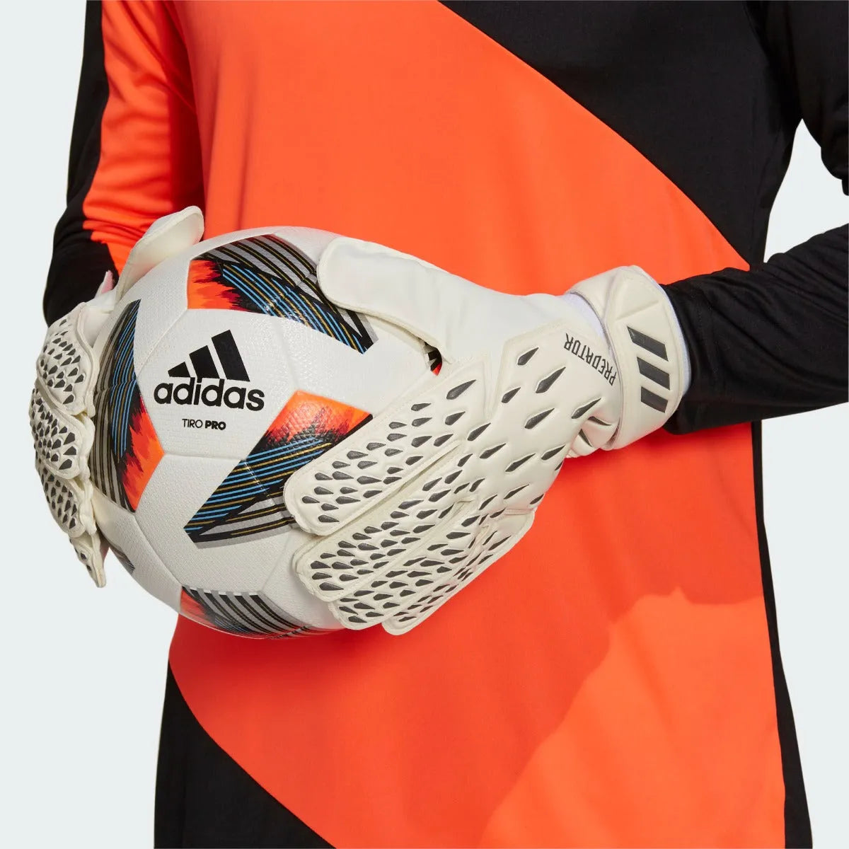 Adidas Predator Training Goalkeeper Gloves - White-Black (Model 1)