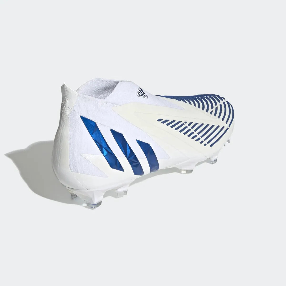 adidas Predator Edge + FG - White-Blue (Diagonal 2)