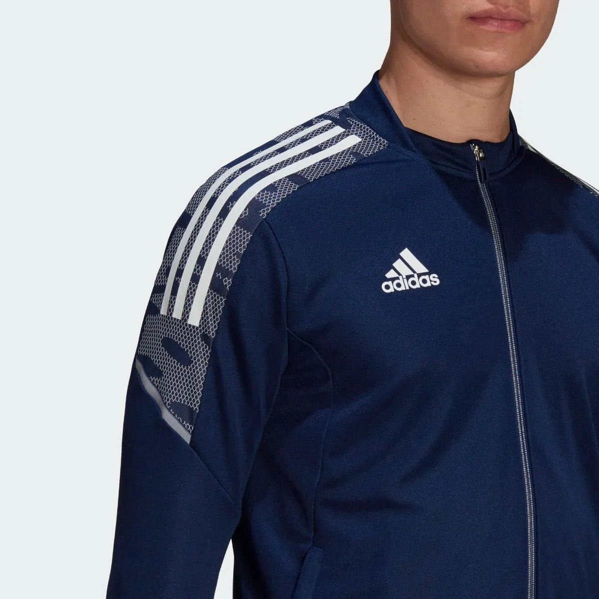 Adidas Condivo 21 Track Jacket - Navy-White (Detail 1)