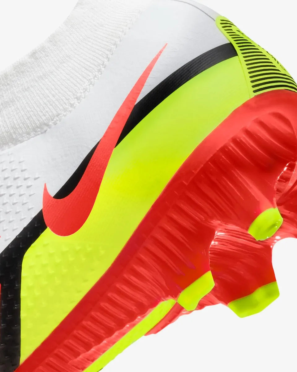 Nike Phantom GT2 PRO DF FG - White-Volt-Crimson (Detail 3)