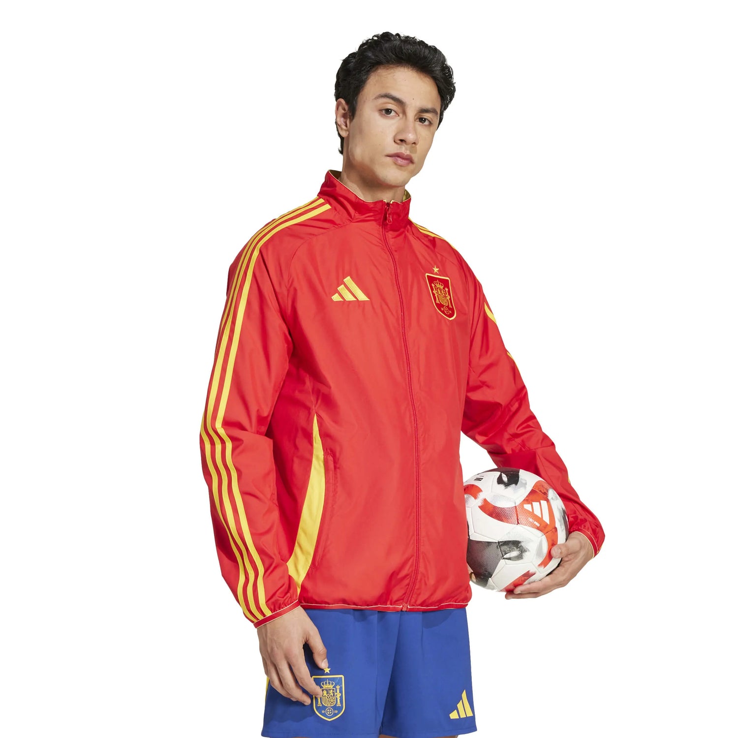 adidas 2024-25 Spain Men's Anthem Jacket (Model - Side)