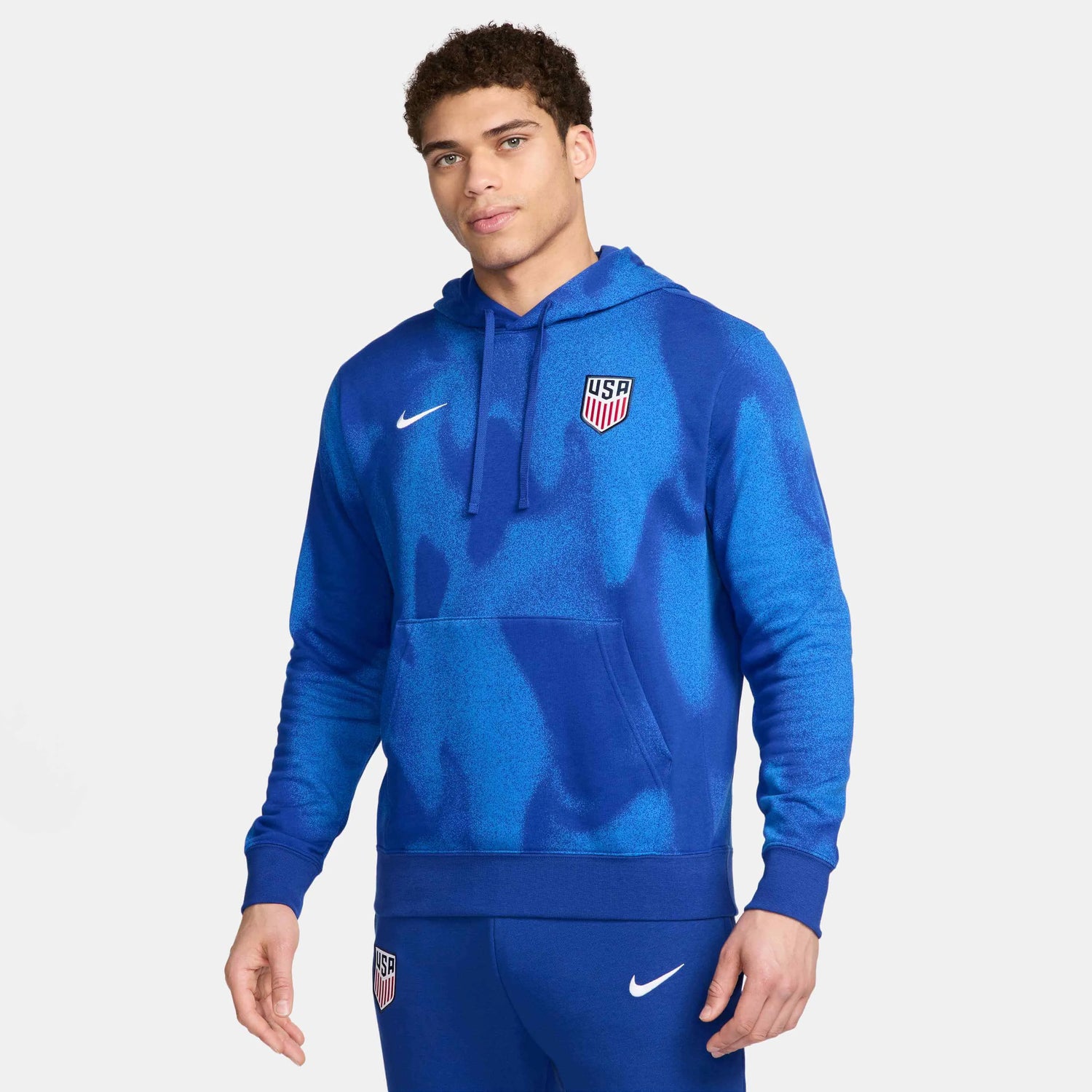 Nike Crew Fleece Team USA Soccer Blue/Camo Pullover hotsell Men's Size S New