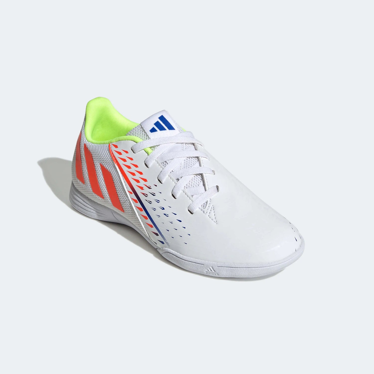 adidas Kids Predator Edge.4 IN Sala J - White-Yellow-Blue (Diagonal 1)