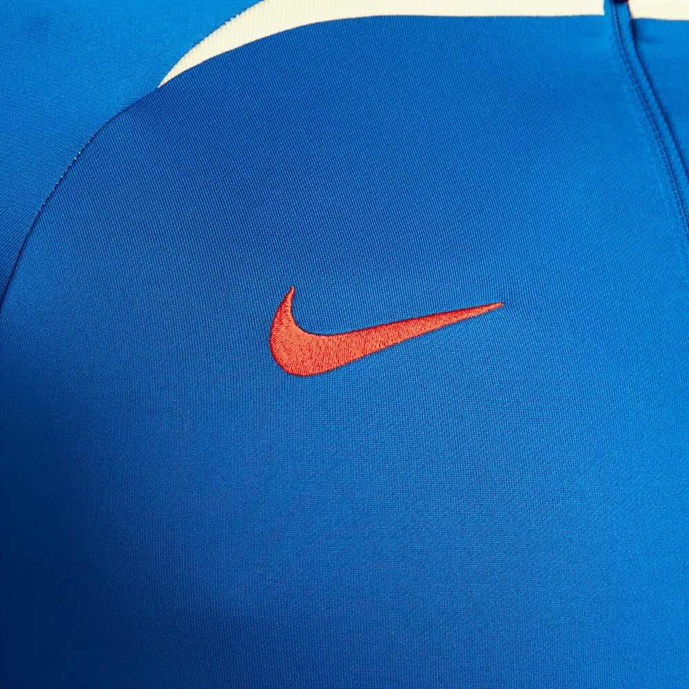 Nike 2023-24 Club America Strike Drill Top - Blue - Yellow (Detail 5)