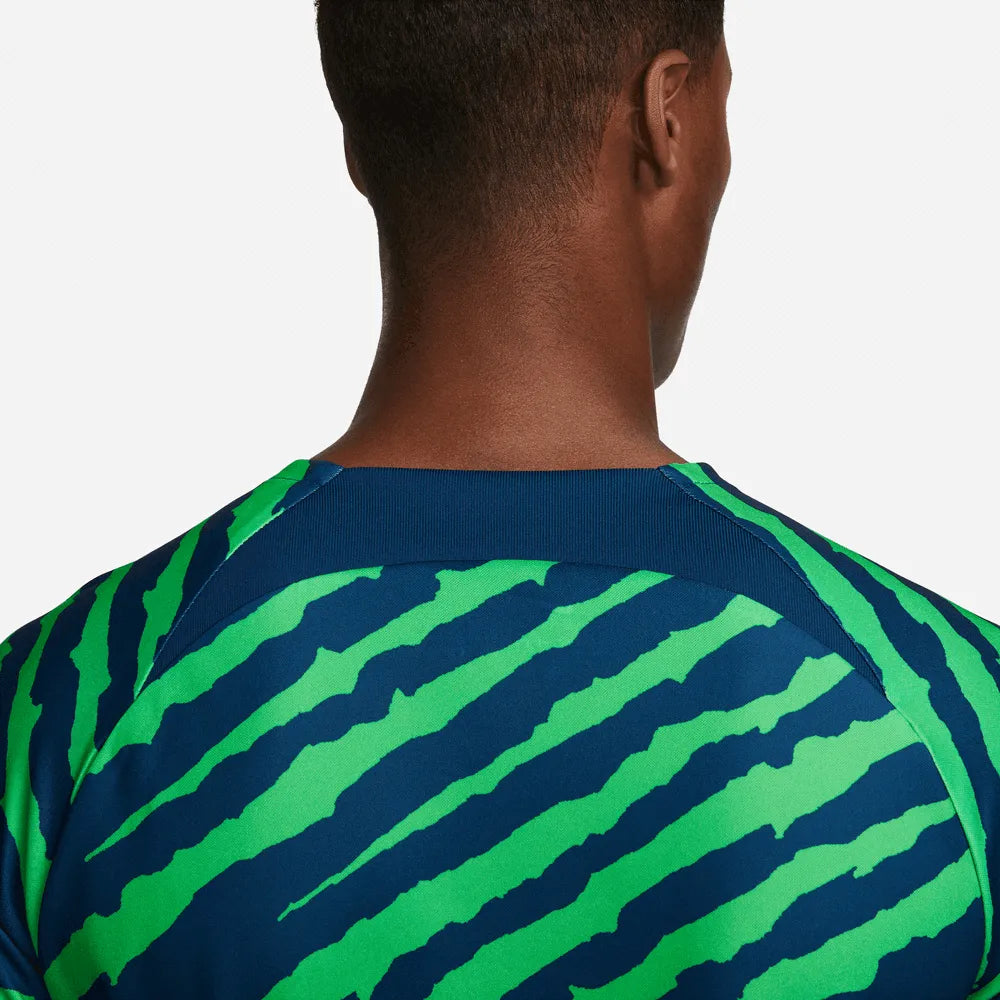 Nike 2022-23 Brazil Pre-Match Jersey - Blue-Green (Detail 2)