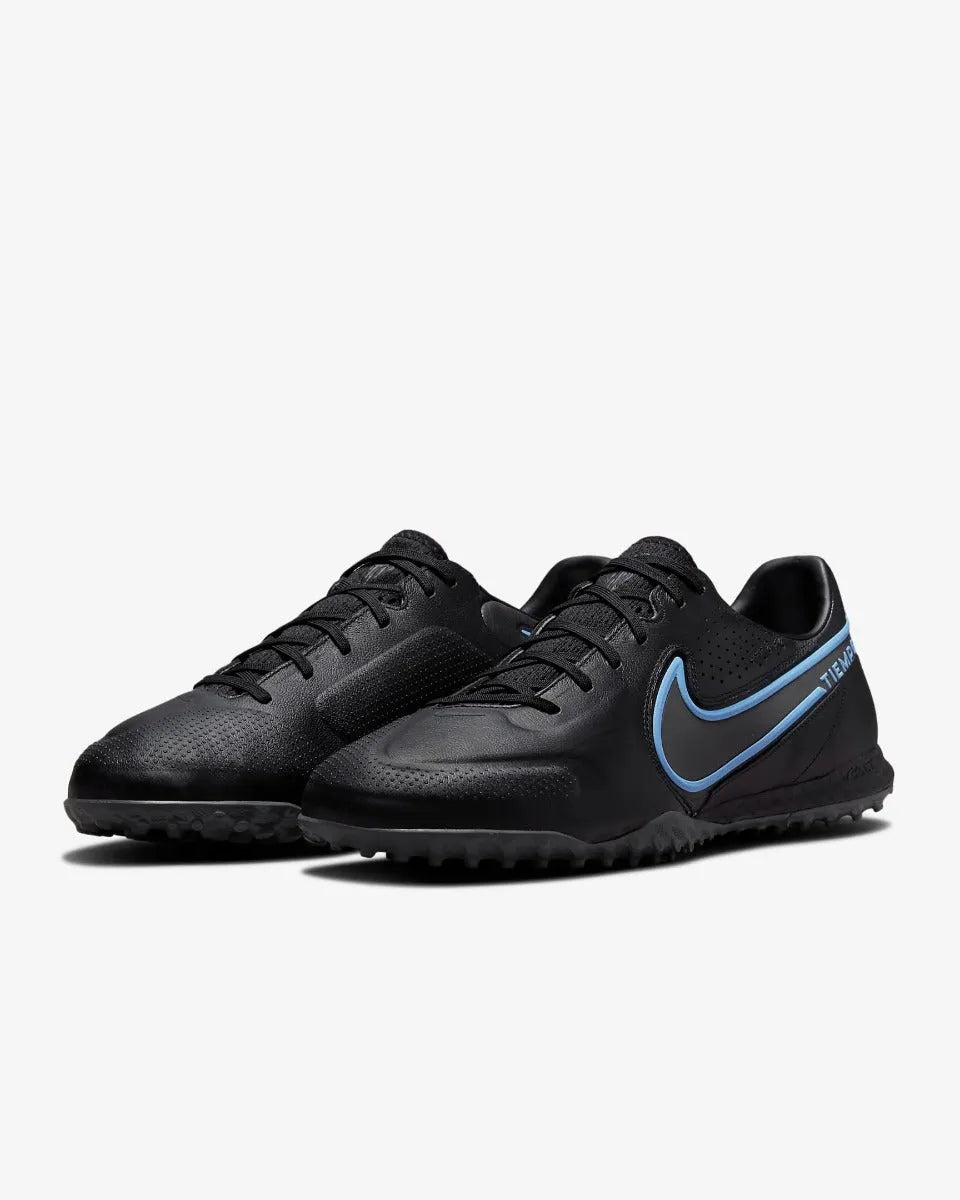 Nike React Legend 9 Pro TF - Black-Blue (Pair - Diagonal)