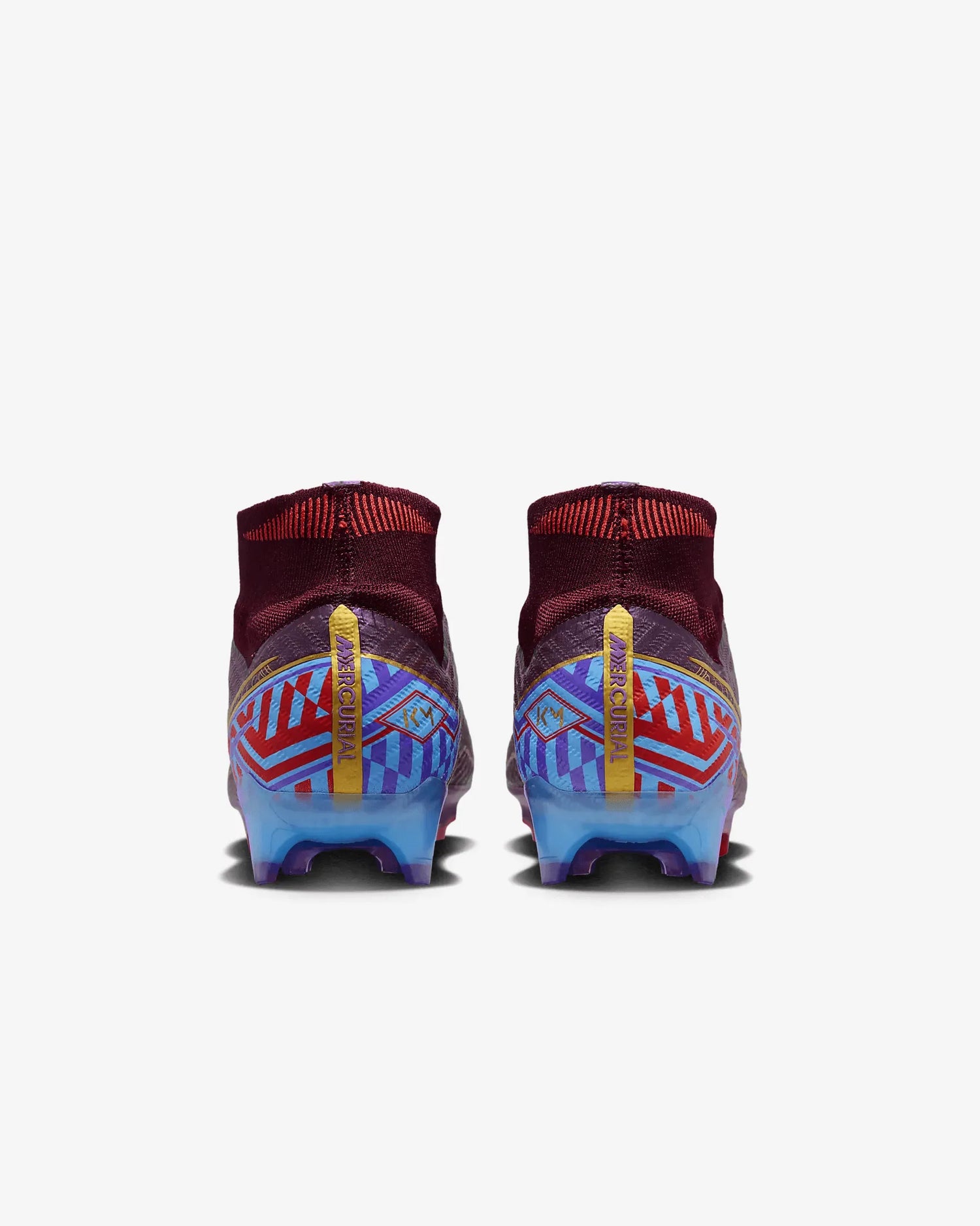 Nike Zoom Superfly 9 Elite KM FG - Dark Beetroot-Gold (Pair - Back)