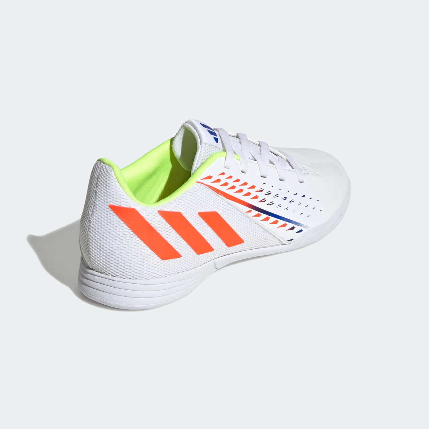 adidas Kids Predator Edge.4 IN Sala J - White-Yellow-Blue (Diagonal 2)