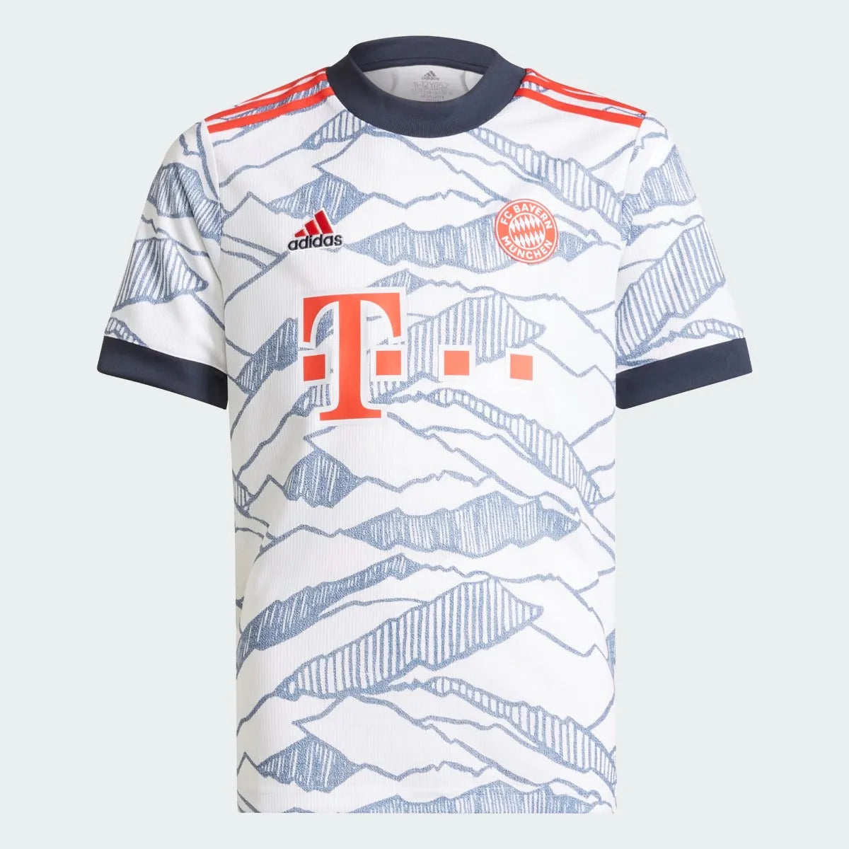 Adidas 2021-22 Bayern Munich Youth Third Jersey - White (Front)