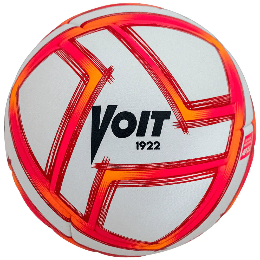 Voit Liga MX Apertura 2022 Pro Match Ball - White-Tracer Red (Front)