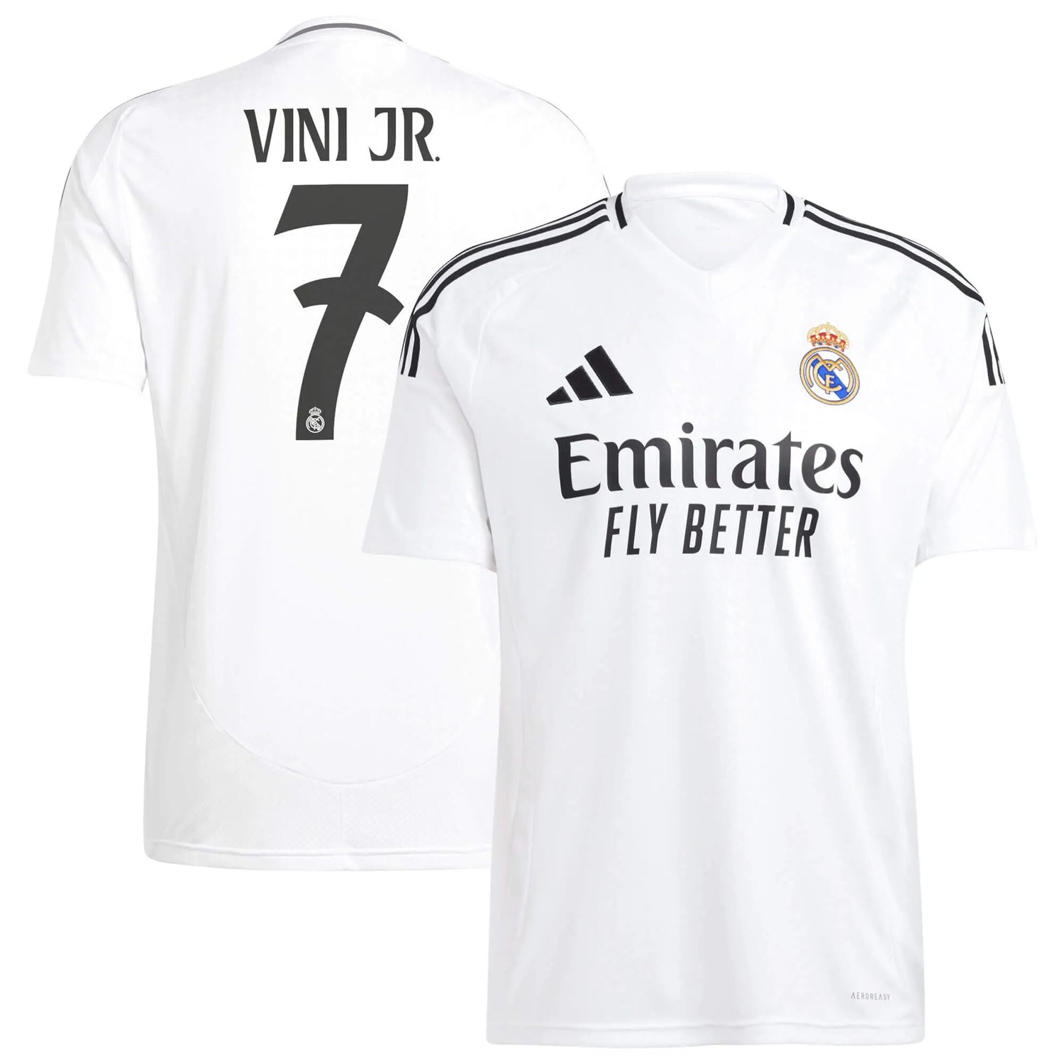 adidas 2024-25 Real Madrid Youth Stadium Home Jersey