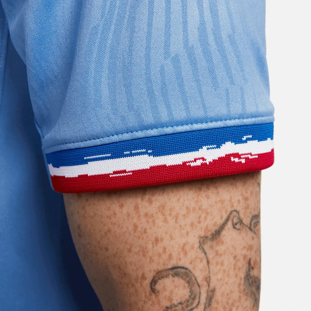 Nike 2023-24 France Women's (Men's Cut) Stadium Home Jersey (Detail 3)