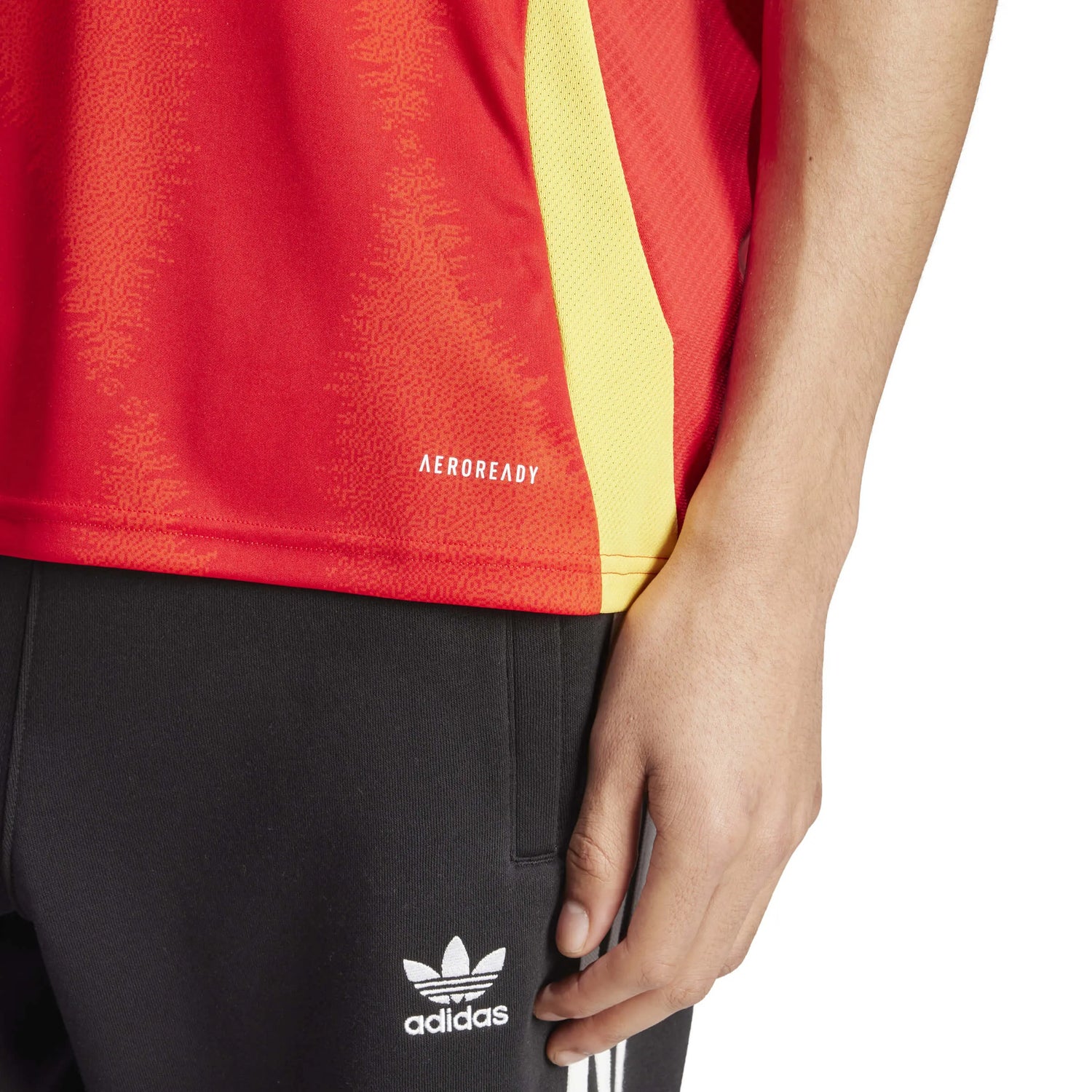 adidas 2024-25 Spain Men's Home Stadium Home Jersey (Detail 2)