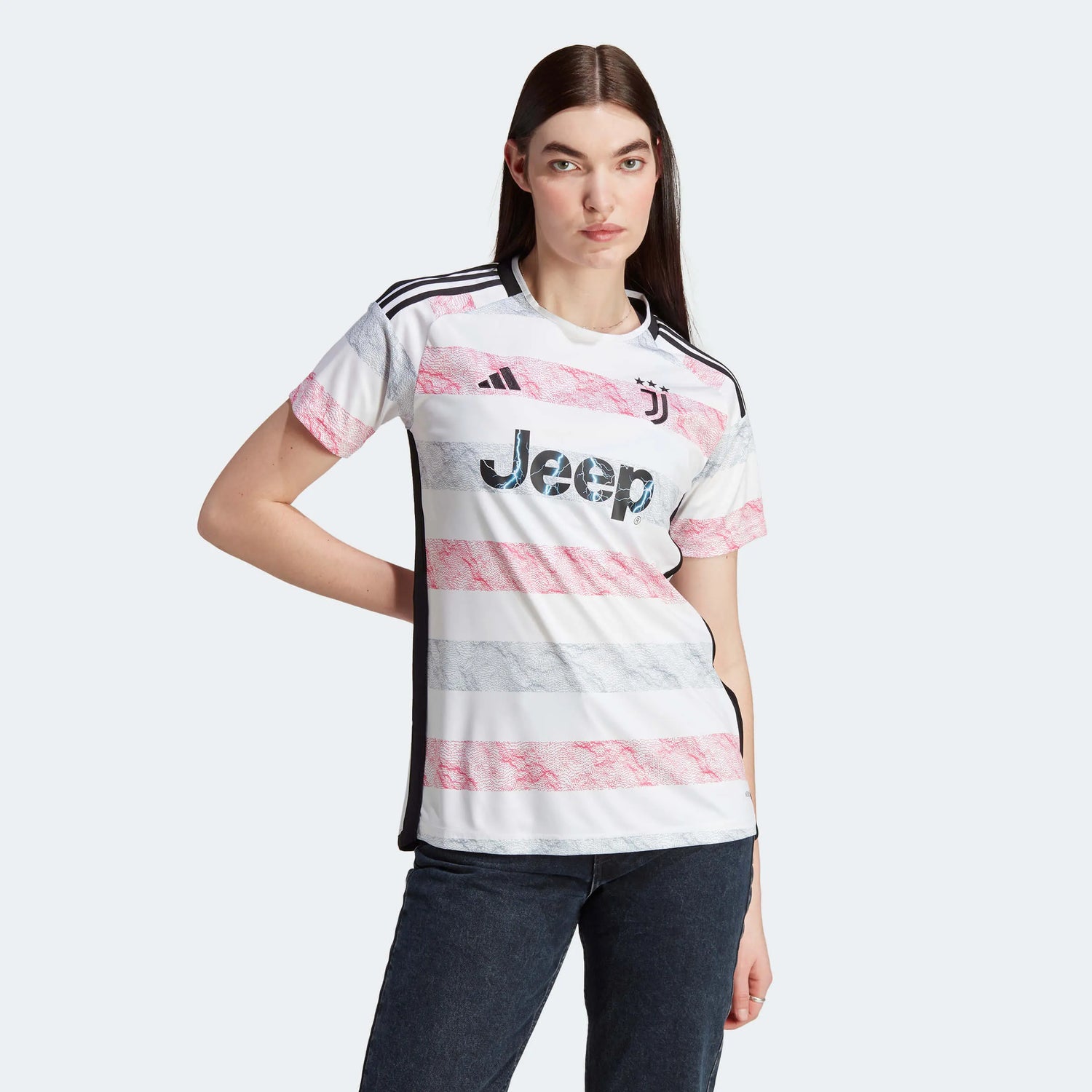 adidas 2023-24 Juventus Women's Stadium Away Jersey (Model - Front)