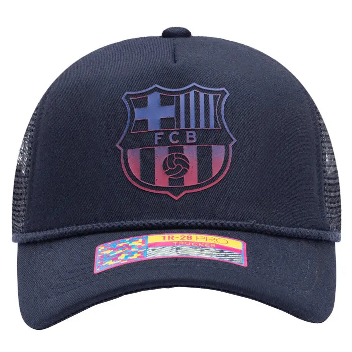 FI Collection Barcelona Atmosphere Trucker Hat - Navy (Front)