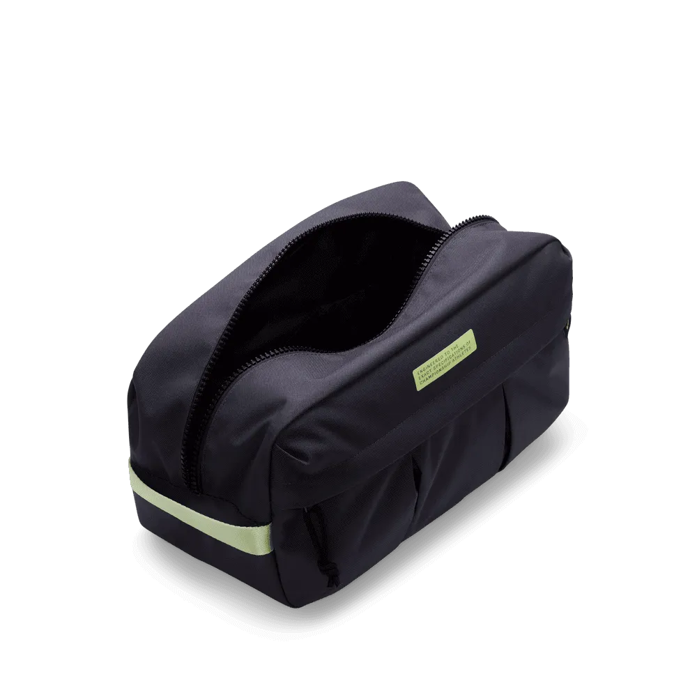 Nike Academy Shoe Bag - Grey - Volt (Top - Open)