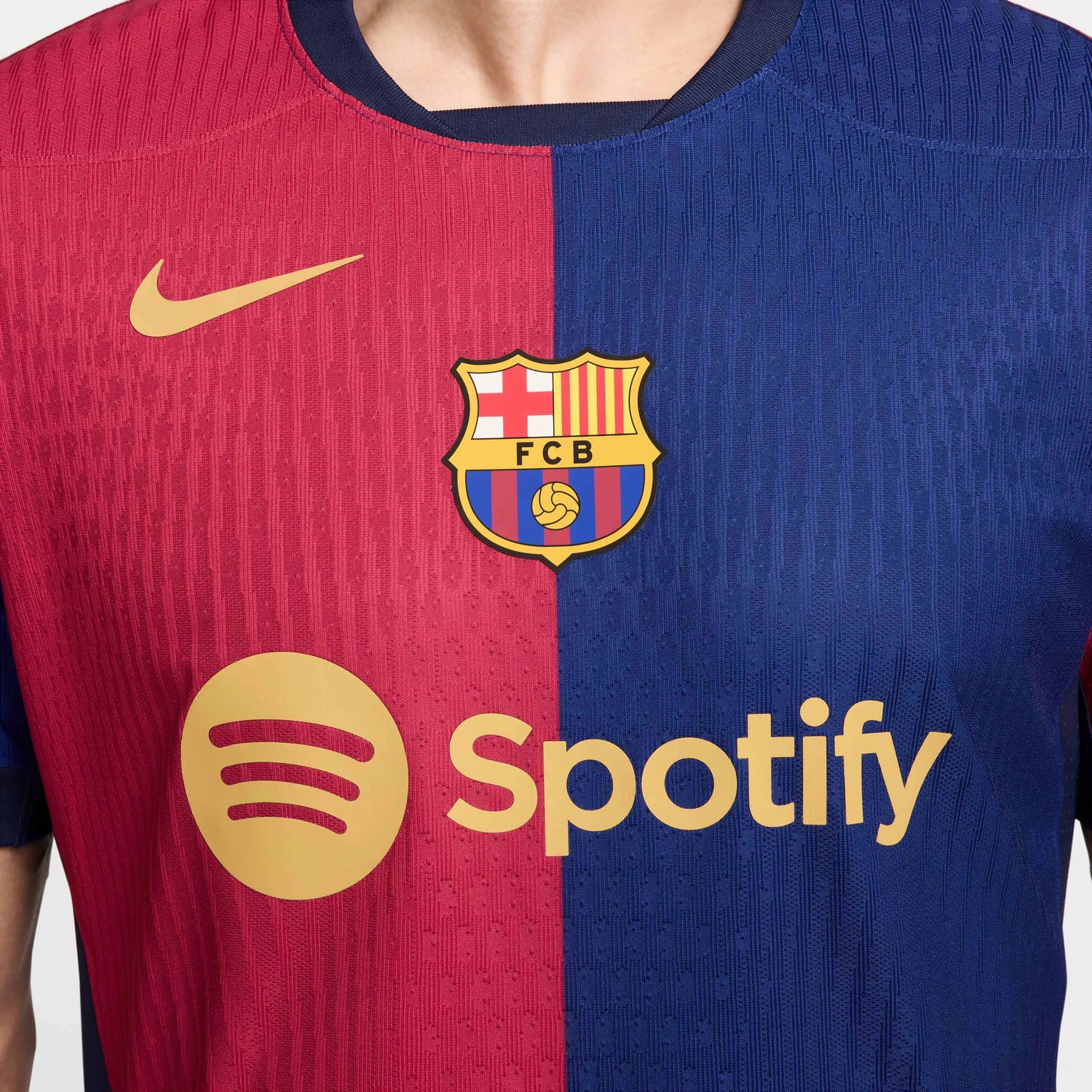 Nike 2024-25 Barcelona Men's Authentic Home Jersey (Detail 2)