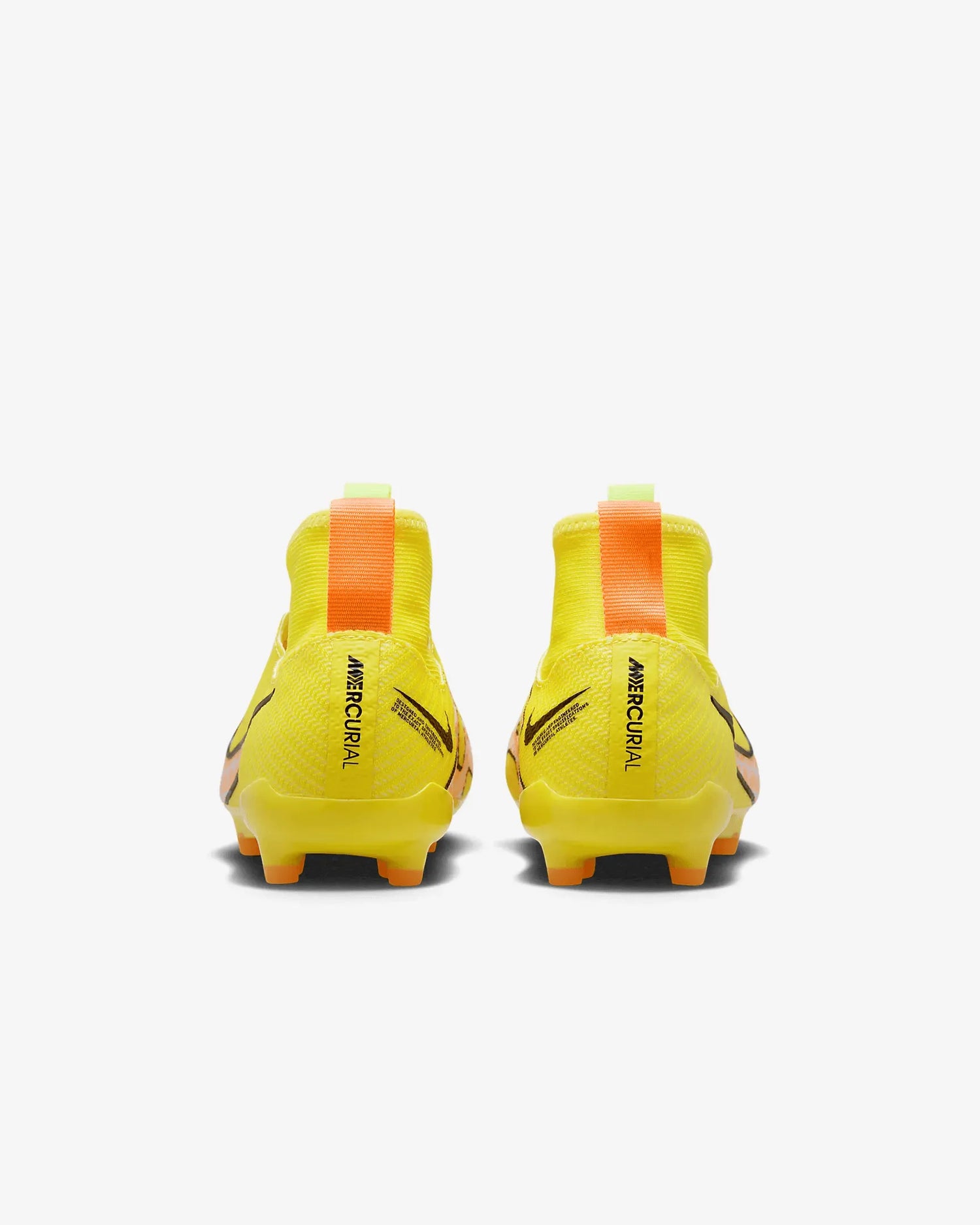 Nike JR Zoom Superfly 9 Pro FG - Yellow Strike-Sunset Glow (Pair - Back)