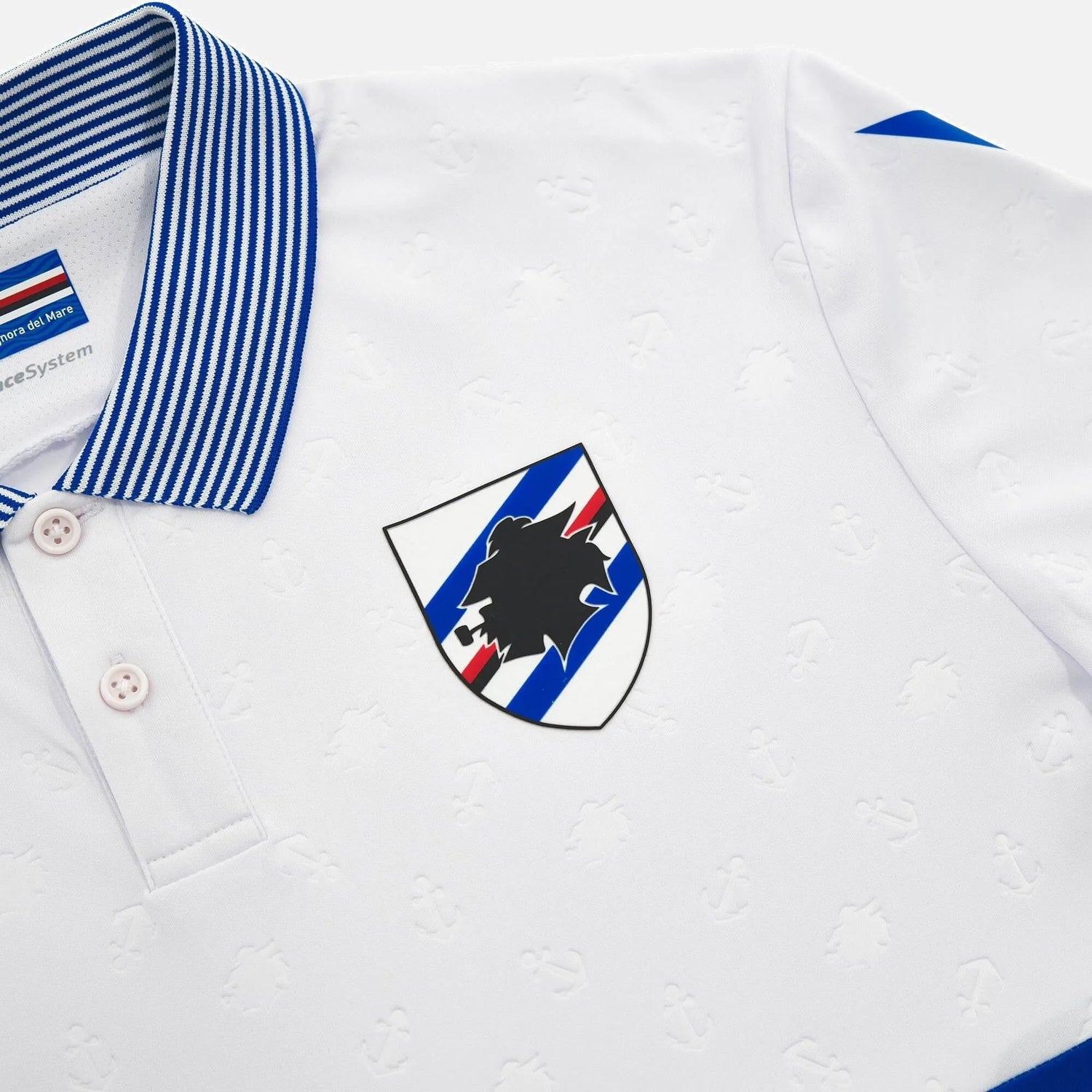 Macron 2023-24 Sampdoria Men's Authentic Away Jersey (Detail 2)