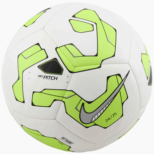 Nike FA24 Pitch Training Ball White/Volt/Metallic Silver (Front)