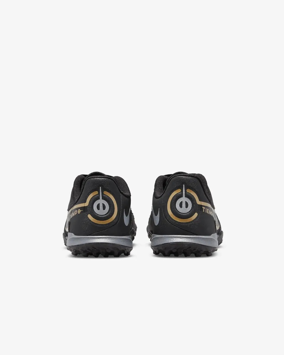 Nike JR Legend 9 Academy Turf - Black-Dark Grey-Gold (Pair - Back)