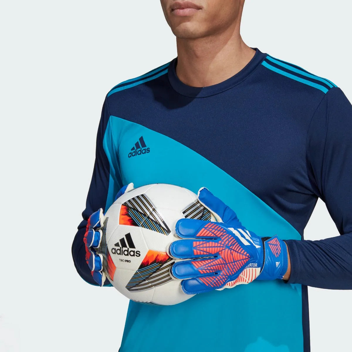 adidas Predator GL Training Gloves - Hi Res Blue-Turbo (Model 1)