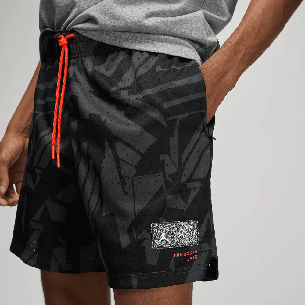 Jordan 2022-23 PSG Printed Shorts - Smoke Grey-Black (Side)