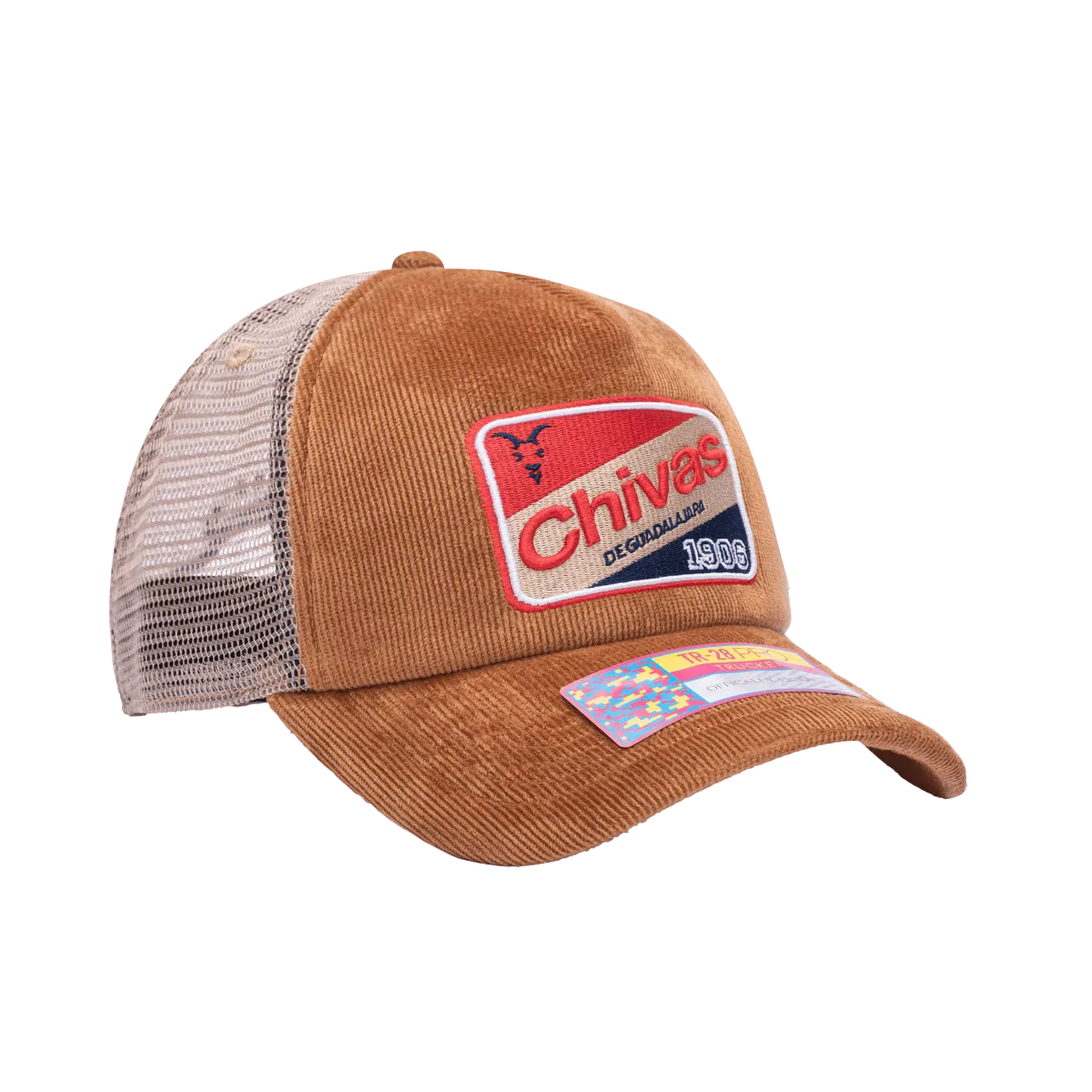 FI Collection Chivas Camionero Trucker Hat - Brown (Diagonal 2)