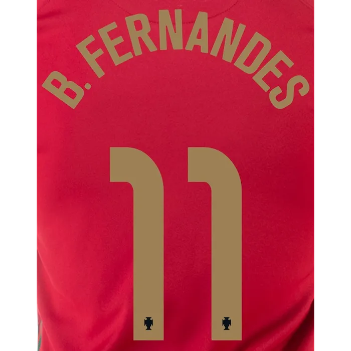 Portugal 2020/21 Home B. Fernandes #11 Jersey Name Set (Main)