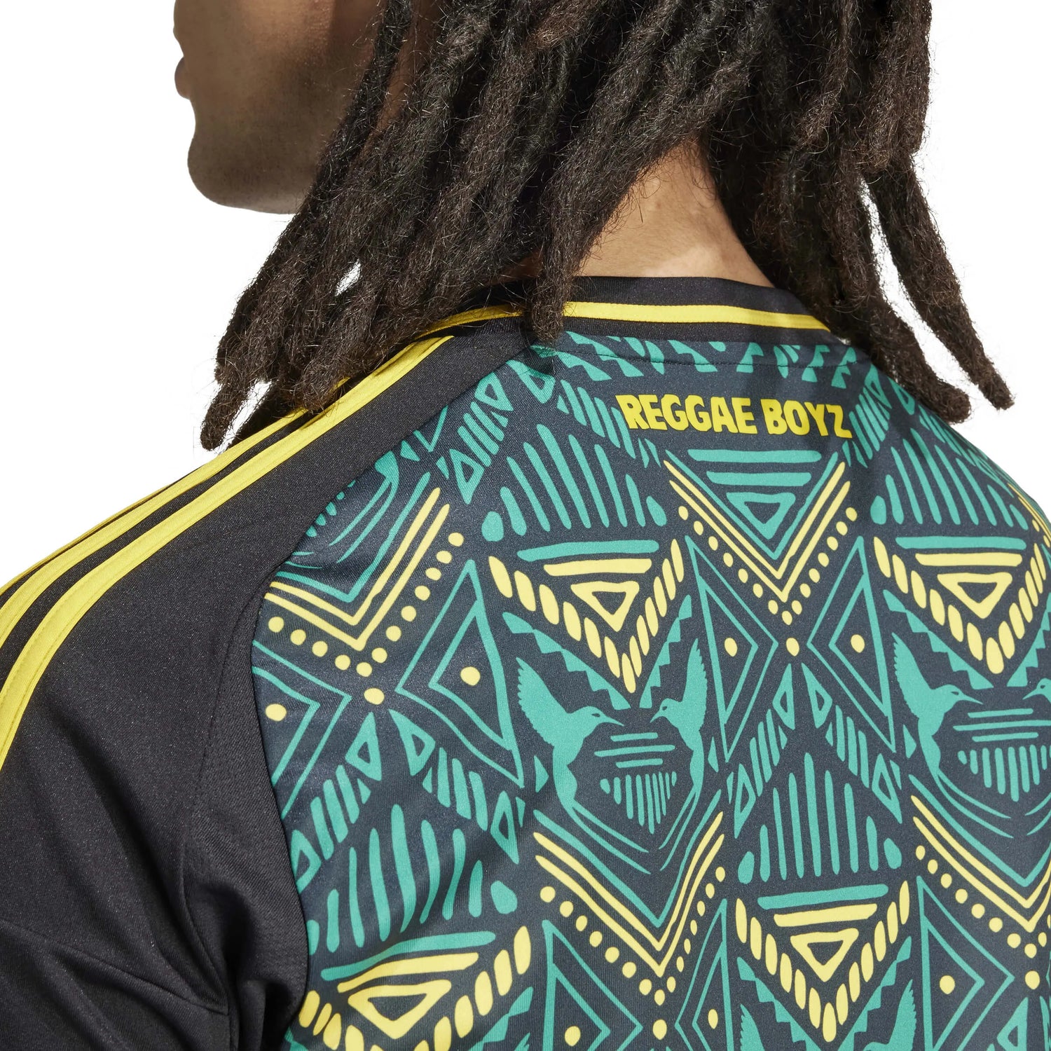 adidas 2024-25 Jamaica Men's Stadium Away Jersey (Detail 1)