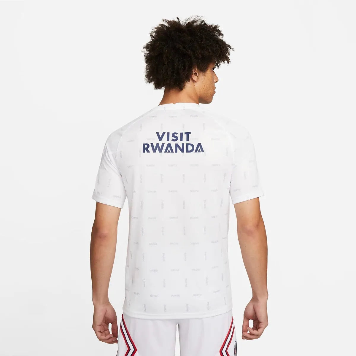 Jordan 2022 PSG Pre-Match SS Top - White (Model - Back)