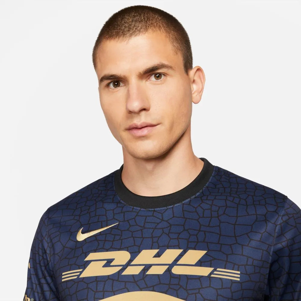 Nike 2021-22 Pumas Away Jersey - Navy-Gold (Detail 1)